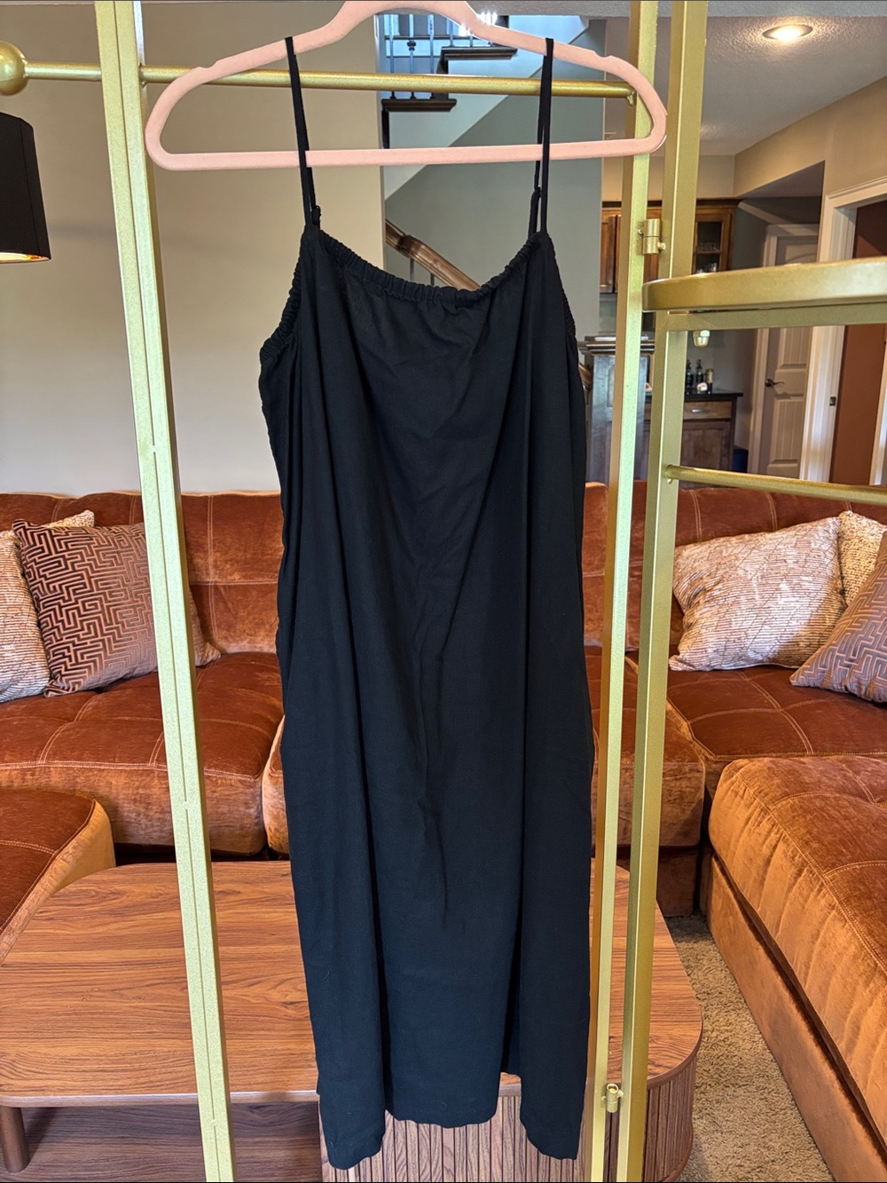 Classic Black Cotton Sundress